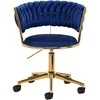 Activeshop Biuro kėdė su ratukais 4Rico QS-GW01G Velvet Mėlyna