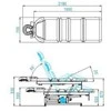 Activeshop Elektrinis masažo stalas AZZURRO TOTAL MASSAGE 1 MOTOR Baltas