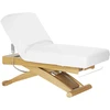 Activeshop Elektrinis SPA procedūrų gultas Sillon Siesta, baltas su šviesios medienos pagrindu