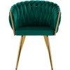 Activeshop Fotelis 4Rico QS-GW06G Velvet Žalias