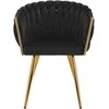 Activeshop Fotelis 4Rico QS-GW06G Velvet Juodas