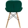 Activeshop Kėdė 4Rico QS-186 Scandi Velvet Žalias