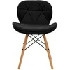 Activeshop Kėdė 4Rico QS-186 Scandi Velvet Juodas