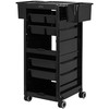 Activeshop Kirpėjo vežimėlis GABBIANO HAIRDRESSER HELPER 68A Juodas