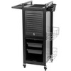 Activeshop Kirpėjo vežimėlis GABBIANO HAIRDRESSER HELPER DELUXE Juodas