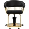 Activeshop Kirpyklos kėdė GABBIANO HAIRDRESSING CHAIR LILLE GOLD Juodas