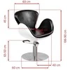 Activeshop Kirpyklos kėdė GABBIANO HAIRDRESSING CHAIR AMSTERDAM ROUND Juodas Baltas