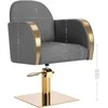 Activeshop Kirpyklos kėdė GABBIANO PROFESSIONAL HAIRDRESSING CHAIR MALAGA GOLD Pilkas