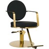 Activeshop Kirpyklos kėdė GABBIANO PROFESSIONAL HAIRDRESSING CHAIR ARRAS GOLD Juodas