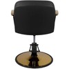 Activeshop Kirpyklos kėdė GABBIANO PROFESSIONAL HAIRDRESSING CHAIR BOLONIA GOLD Juodas