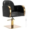 Activeshop Kirpyklos kėdė GABBIANO PROFESSIONAL HAIRDRESSING CHAIR MALAGA GOLD Juodas