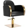 Activeshop Kirpyklos kėdė GABBIANO PROFESSIONAL HAIRDRESSING CHAIR MALAGA GOLD Juodas