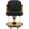 Activeshop Kirpyklos kėdė HAIR SYSTEM HAIRDRESSING CHAIR ACRI Juodas GOLD
