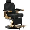 Activeshop Kirpyklos kėdė Professional Barber Chair Gabbiano Marcus Gold Juodas