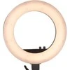 LED lempa makiažui su stovu RING LIGHT 18" 48W Juoda
