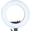 LED lempa makiažui su stovu RING LIGHT 18" 48W Juoda