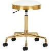 Activeshop Kosmetologinė meistro kėdutė GREEK MODEL 1 Baltas GOLD