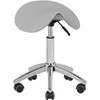 Activeshop Kosmetologinė meistro kėdutė STOOL BEAUTY ROUND Pilkas