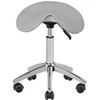 Activeshop Kosmetologinė meistro kėdutė STOOL BEAUTY ROUND Pilkas