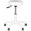 Activeshop Kosmetologinė meistro kėdutė BEAUTY STOOL ELEGANT Baltas