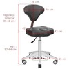 Activeshop Kosmetologinė meistro kėdutė AZZURRO BUMP-UP Baltas