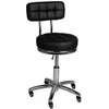 Activeshop Kosmetologinė meistro kėdutė STOOL BEAUTY BACKREST AM-877 Juodas
