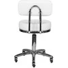 Activeshop Kosmetologinė meistro kėdutė STOOL BEAUTY BACKREST AM-877 Baltas