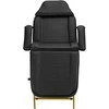 Activeshop Kosmetologinis krėslas BEAUTY CHAIR 557G MODEL GOLD Juodas