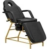 Activeshop Kosmetologinis krėslas BEAUTY CHAIR 557G MODEL GOLD Juodas