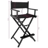 Activeshop Makiažo kėdė MAKE-UP CHAIR ALU Juodas