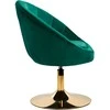 Activeshop Pasukamas fotelis 4Rico QS-BL12G Velvet Žalias