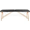 Activeshop Sulankstomas masažo stalas Wood Comfort, juodas