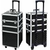 ATL Aptel Kosmetikos priemonių lagaminas ant ratukų BEAUTY TRAVEL CASE 3IN1 Juodas/Sidabrinis