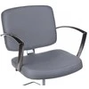 Beauty System Kirpyklos kėdė PROFESSIONAL HAIRDRESSING CHAIR DARIO BRUSSEL Pilkas