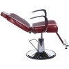 Beauty System Kirpyklos kėdė PROFESSIONAL BARBER CHAIR OLAF CHERRY