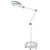 Beauty System Kosmetologinė LED lempa su lupa 5D 12W (pastatoma ant grindų, su ratukais)