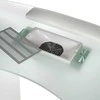 Beauty System Manikiūro stalas su dulkių ištraukėju MANICURE DESK PRACTIC GLASS Baltas