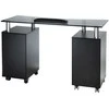 Beauty System Kosmetologinis stalas MANICURE DESK ESTHETIC GLASS Juodas