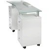 Beauty System Kosmetologinis stalas MANICURE DESK ESTHETIC GLASS Baltas