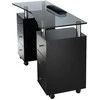 Beauty System Kosmetologinis stalas MANICURE DESK ESTHETIC GLASS Juodas