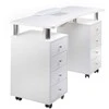 Beauty System Manikiūro stalas su dulkių surinkėju MANICURE DESK PRACTIC Baltas