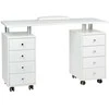 Beauty System Kosmetologinis stalas MANICURE DESK ESTHETIC Baltas