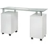 Beauty System Kosmetologinis stalas MANICURE DESK ESTHETIC GLASS Baltas
