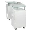 Beauty System Manikiūro stalas su dulkių ištraukėju MANICURE DESK PRACTIC GLASS Baltas