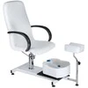 Beauty System Pedikiūro krėslas su pėdų vonele PEDICURE CHAIR SPA HYDRAULIC Baltas