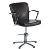 Beauty System Kirpyklos kėdė PROFESSIONAL HAIRDRESSING CHAIR LIVIO BRUSSEL BROWN (Pažeista pakuotė)