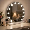 Beauty System LED apšviestas veidrodis HOLLYWOOD Ø 50cm
