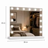 Beauty System Makiažo veidrodis su LED apšvietimu HOLLYWOOD 80x65cm