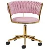 Activeshop Biuro kėdė su ratukais 4Rico QS-GW01G Velvet Rožinė