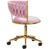 Activeshop Biuro kėdė su ratukais 4Rico QS-GW01G Velvet Rožinė